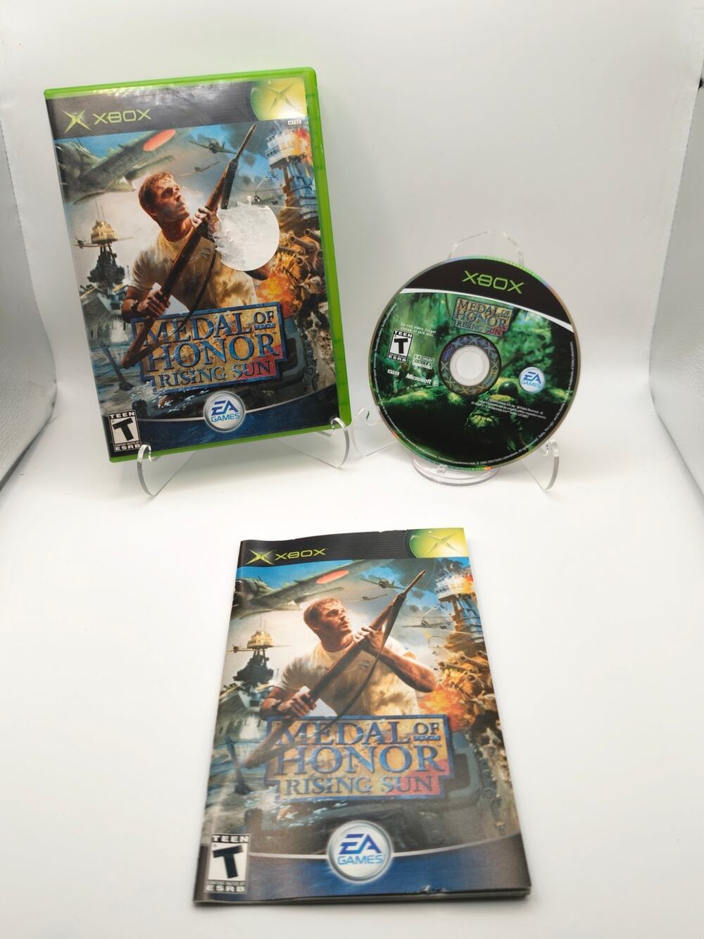 Medal of Honor Rising Sun Original Xbox CIB Complete WWII